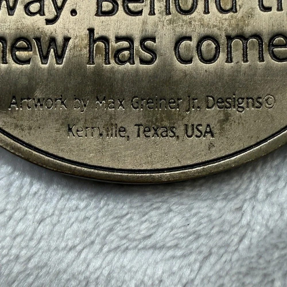 Christian 2 Cor 5:17 Bible Verse Vintage Belt Buckle Scripture Butterfly Limited